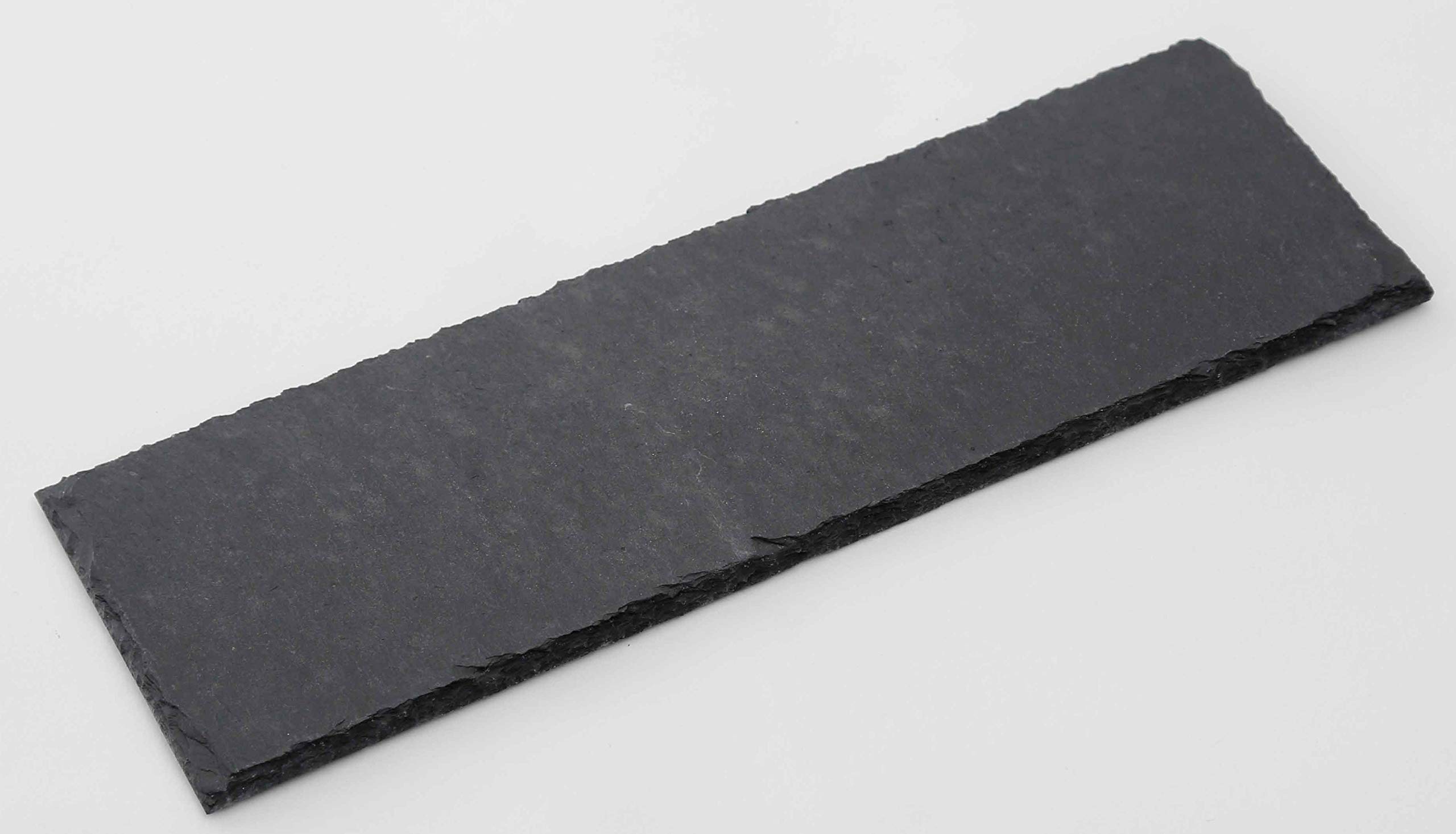 Novaliv 12x Schieferplatten I rechteckig I 30x10x0,4 cm I Sushi Deko Servierplatten lang Schieferplatten Untersetzer Tischplatz