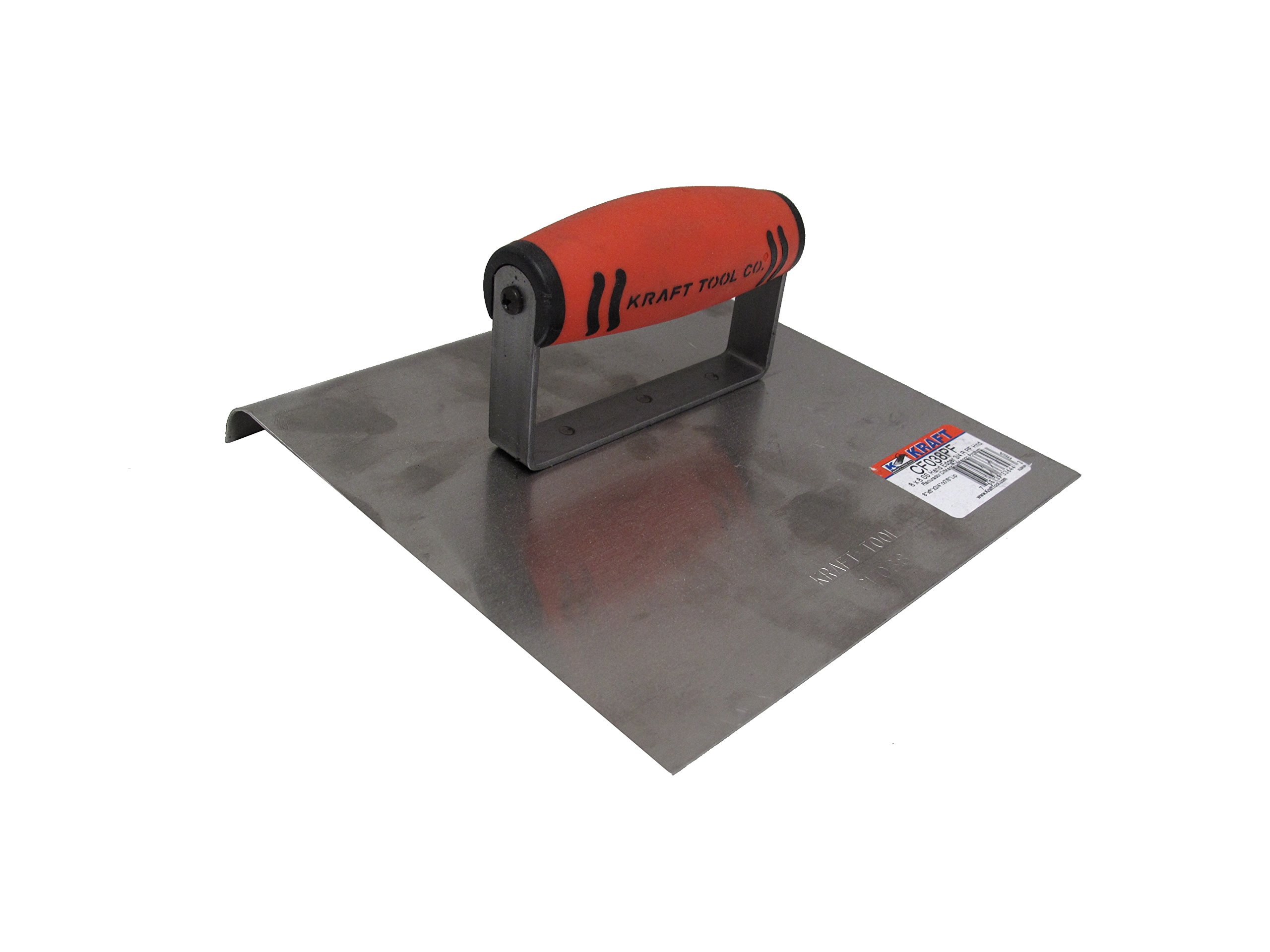 Kraft Tool CF038PF Stainless Steel Hand Edger 3/4-Inch Radius 7/8-Inch L ProForm Handle, 8 x 8-Inch