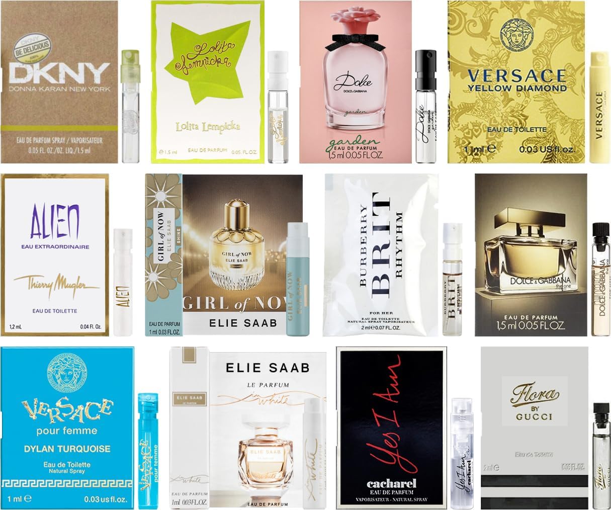 12 Piece Designer Fragrance Samples for Women Amazon.ca Beauty