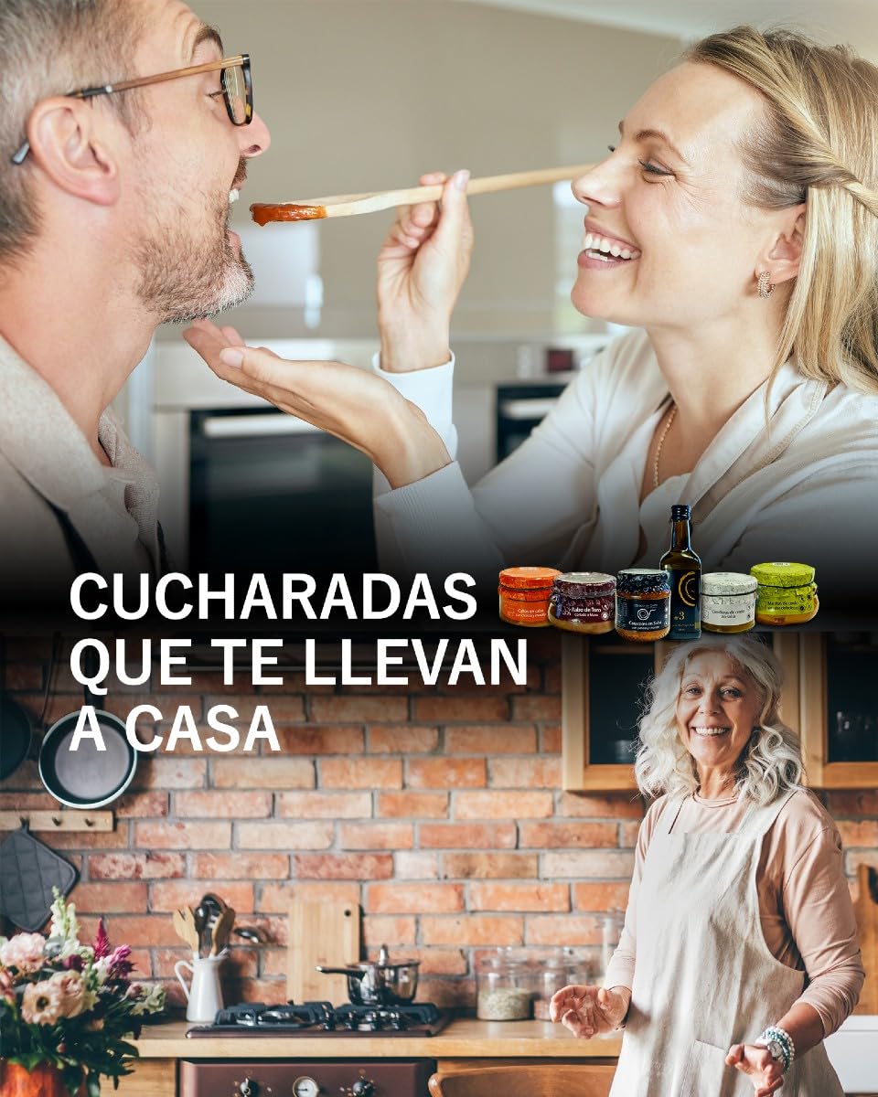 Pack Gourmet 5. Rabo de Toro estofado 640gr + Carrilleras cerdo al vino blanco 440gr + Caracoles en salsa 550gr + Manitas de cerdo salsa boletus 610gr + Callos en salsa jamón, chorizo, morcilla 560gr.