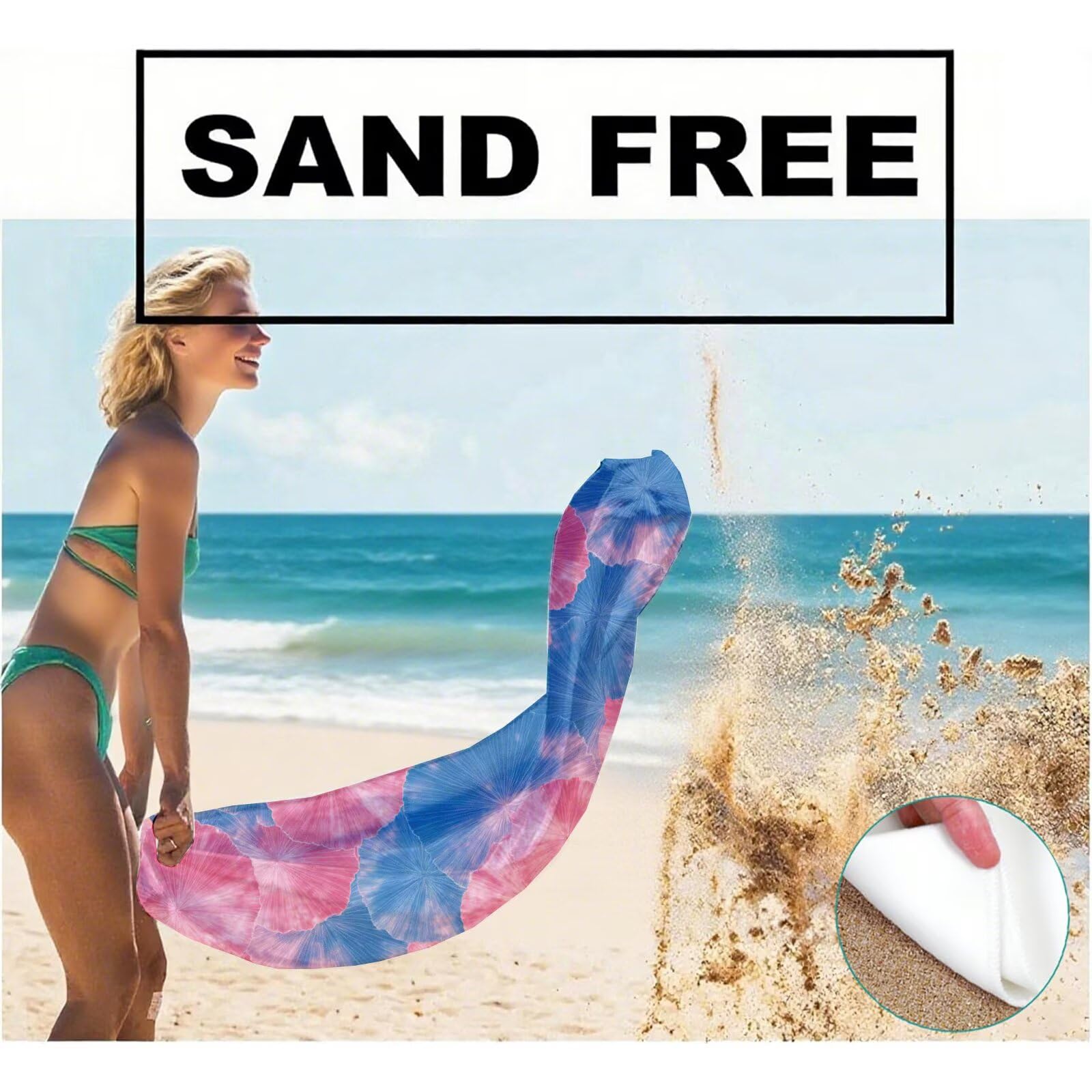 Toallas de Playa Microfibra Rosa Toalla Playa Grande 180x90 cm Mujer Hombre Secado Rápido Absorbente Toallas Gimnasio Suave Sin Arena Ligera Toalla Microfibra para Playas Piscina Viajes Camping Q-171