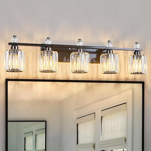 Miniatura 41 de Luces de tocador 4-Luces Modernas de Cristal para Tocador Luz de Baño Dorada Accesorios de Iluminación de Tocador sobre Espejo Lámparas de Tocador
