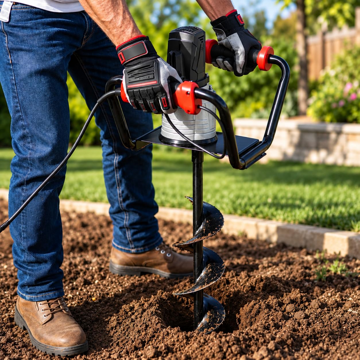 XtremepowerUS 1500W Post Hole Digger - Dig Easy! -2 XtremepowerUS 1500W Post Hole Digger - Dig Easy! -2