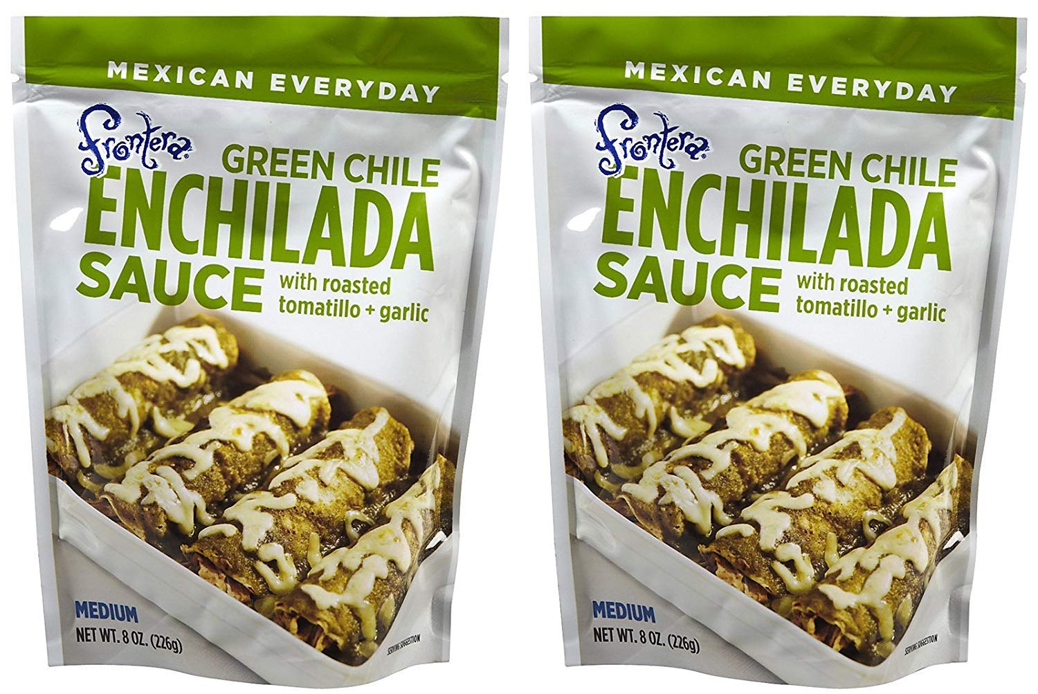 Frontera Enchilada Green Chili Sauce Pouch, 8 oz, 2 pk