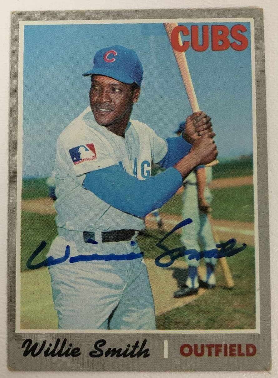 Willie Smith Signed Autographed 1970 Topps Baseball Card - Chicago Cubs