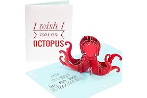 PopLife Naughty Octopus 3D Valentine's Day Pop Up Card - Sexy Valentine Gifts for Her