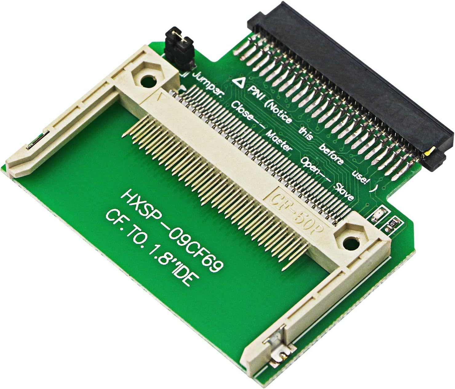 KALEA-INFORMATIQUE Przejściówka CF Compact Flash Card na IDE 1,8" żeńska 50-punktowa - do wymiany dysku twardego Toshiba IDE 1,8"