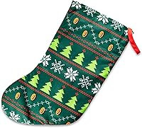 Vista 1 de Nintendo Super Mario Bros. Calcetines navideños bordados retro