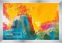 Vista 237 de Marco de 28 x 36 pulgadas de madera de peltre plateado con plexiglás acrílico UV, parte trasera de tablero de espuma y accesorios incluidos