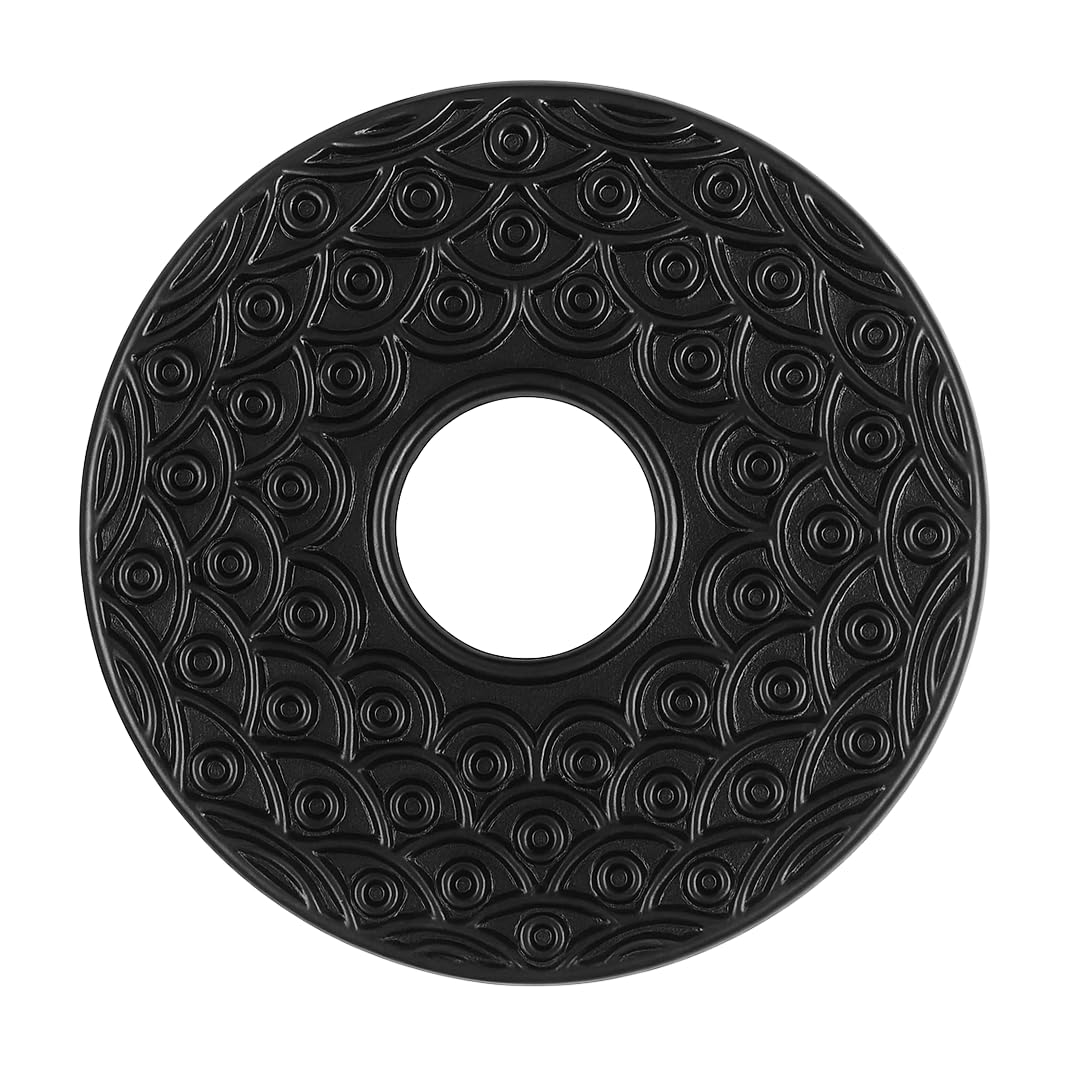 Reseralife Cast Iron Trivet for Teapot - Metal Trivet - Multipurpose, Sturdy, Durable - Non Slip - Black