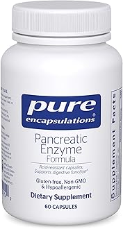 Pure Encapsulations Pancreatic Enzyme Formula - Digestive Enzymes for Digestion - Strengthens Gut Health* - Targeted Delivery Capsules - Gluten Free & Non-GMO - 60 Capsules