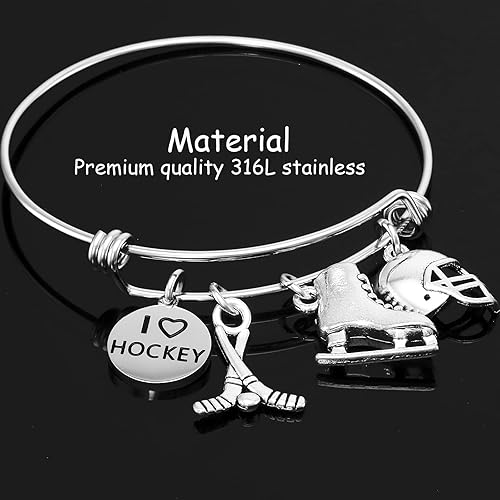 Miniatura 2 de Kivosliviz Regalos de hockey Pulsera Hockey Equipo Hockey Accesorios Regalos para Jugadores