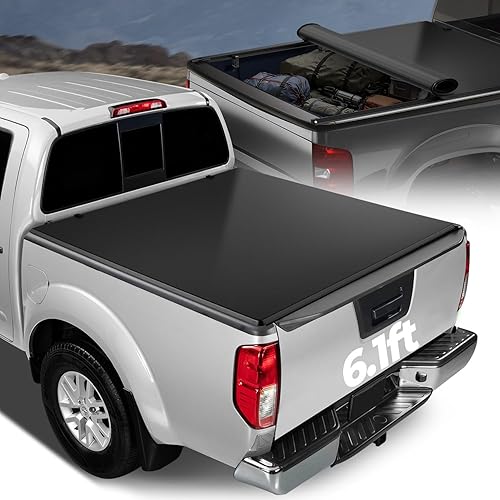 Vista 16 de Auto Dynasty Cubierta Tonneau suave enrollable para caja de camioneta compatible con Nissan Frontier 2005-2025 de 5 pies Fleetside/Styleside cama