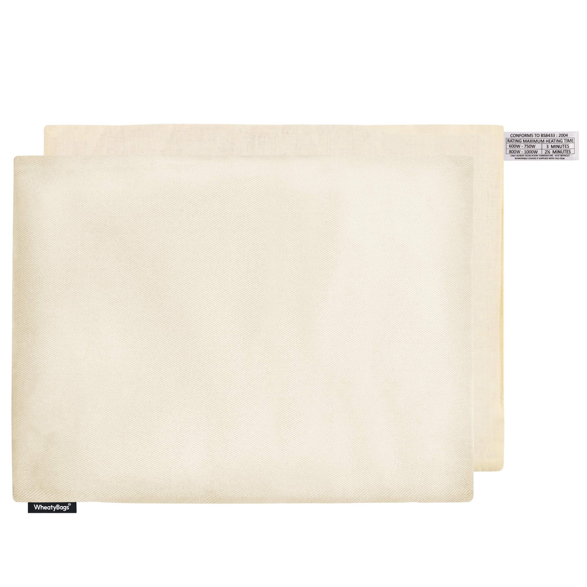 Wheat Bag Pet Heating Pad (40cm x 30cm) - (Cotton Fabric - Natural with Removable Cover)