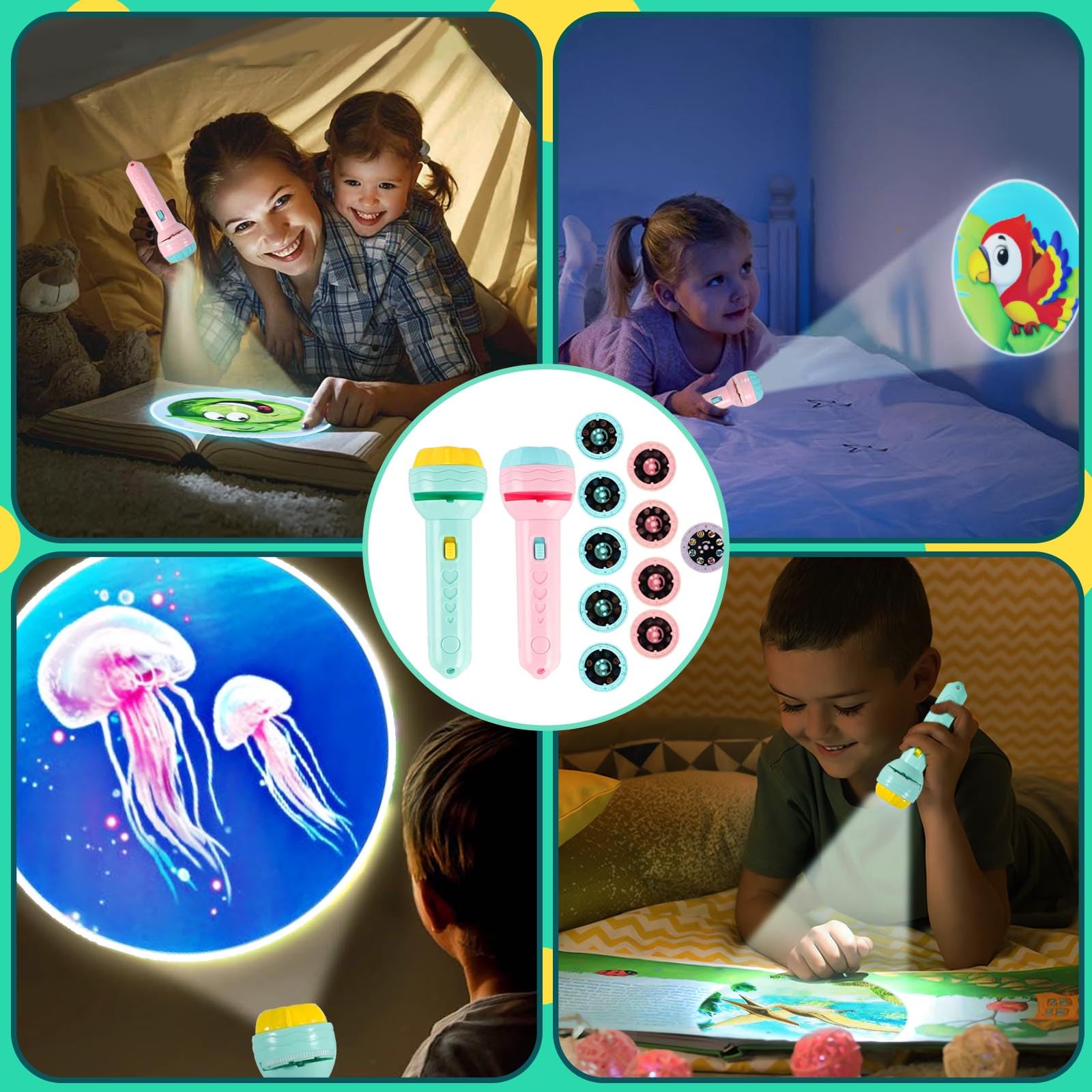 Proiettore Torcia Per Bambini Con 80 Immagini - Giocattolo Educativo, Regalo Per Compleanni - Foto 6