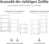 Amazon Basics 5-Shelf Storage Unit With Height Adjustable Shelves and Levelling Feet, 680 kg Max Weight, Chrome, 35.5 cm D x 91.4 cm W x 182.8 cm H - 4