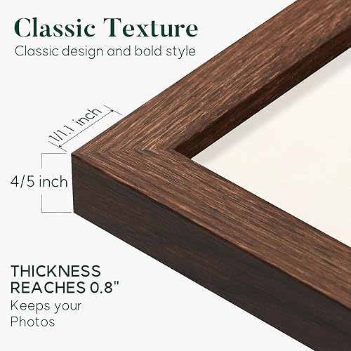 Miniatura 9 de Portarretratos cuadrados de 6 x 6, marco de fotos de 4 x 4 pulgadas, collage con paspartú, juego de 4 para colgar en la pared o decoración de mesa,