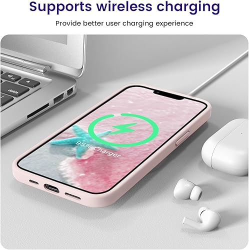 Miniatura 10 de OTOFLY - Diseñada para iPhone 13, funda delgada de silicona a prueba de golpes para iPhone 13 de 6.1 pulgadas, morado lila