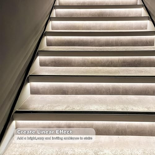 Miniatura 7 de COB - Tira de luces LED de 24 V CRI 93 + 16.4 pies, flexible y cortable, blanco brillante, tira de luz LED para decoración de interiores de oficina