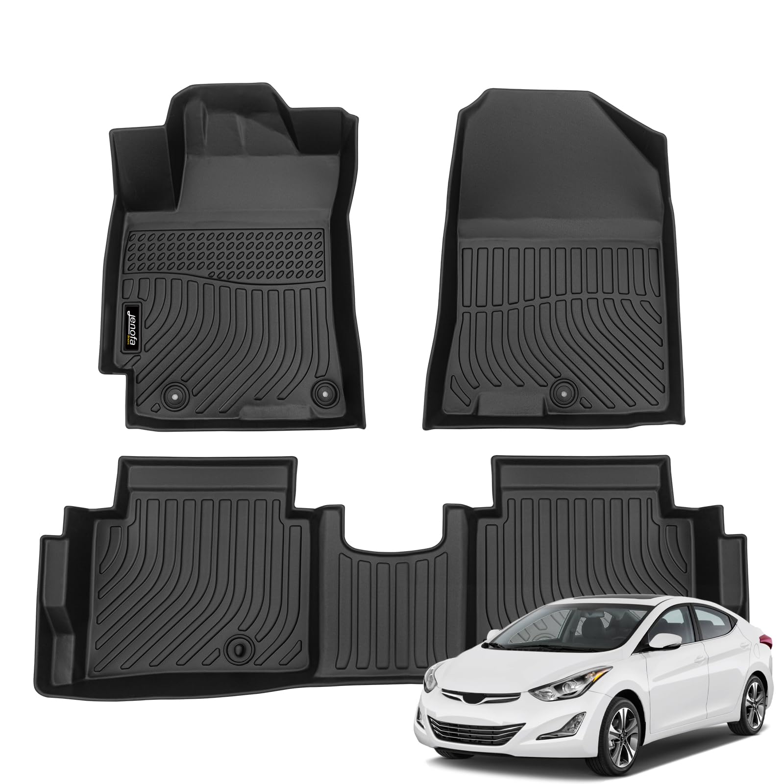 Custom Car Floor Mats For Hyundai I30 2007-2017 3D TPE Waterproof Car Mat Non-slip Carpet - Foto 2