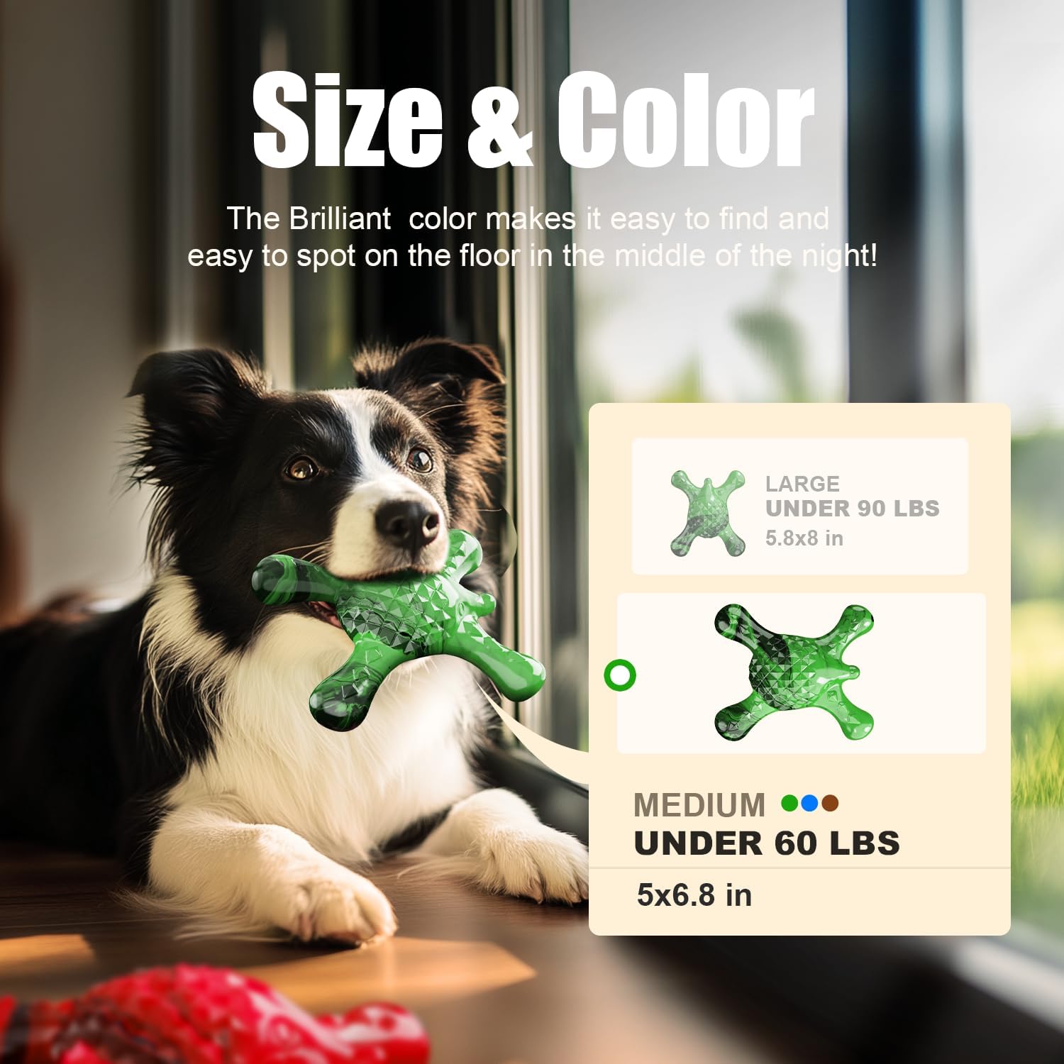Dog Toys for Small Dogs, Nylon Indestructible Dog Toy for Small Dogs, Hedgehog Puppy Chew Toys with Bacon Flavor,Long Lasting, Puppy Teething Toys, Green image 4