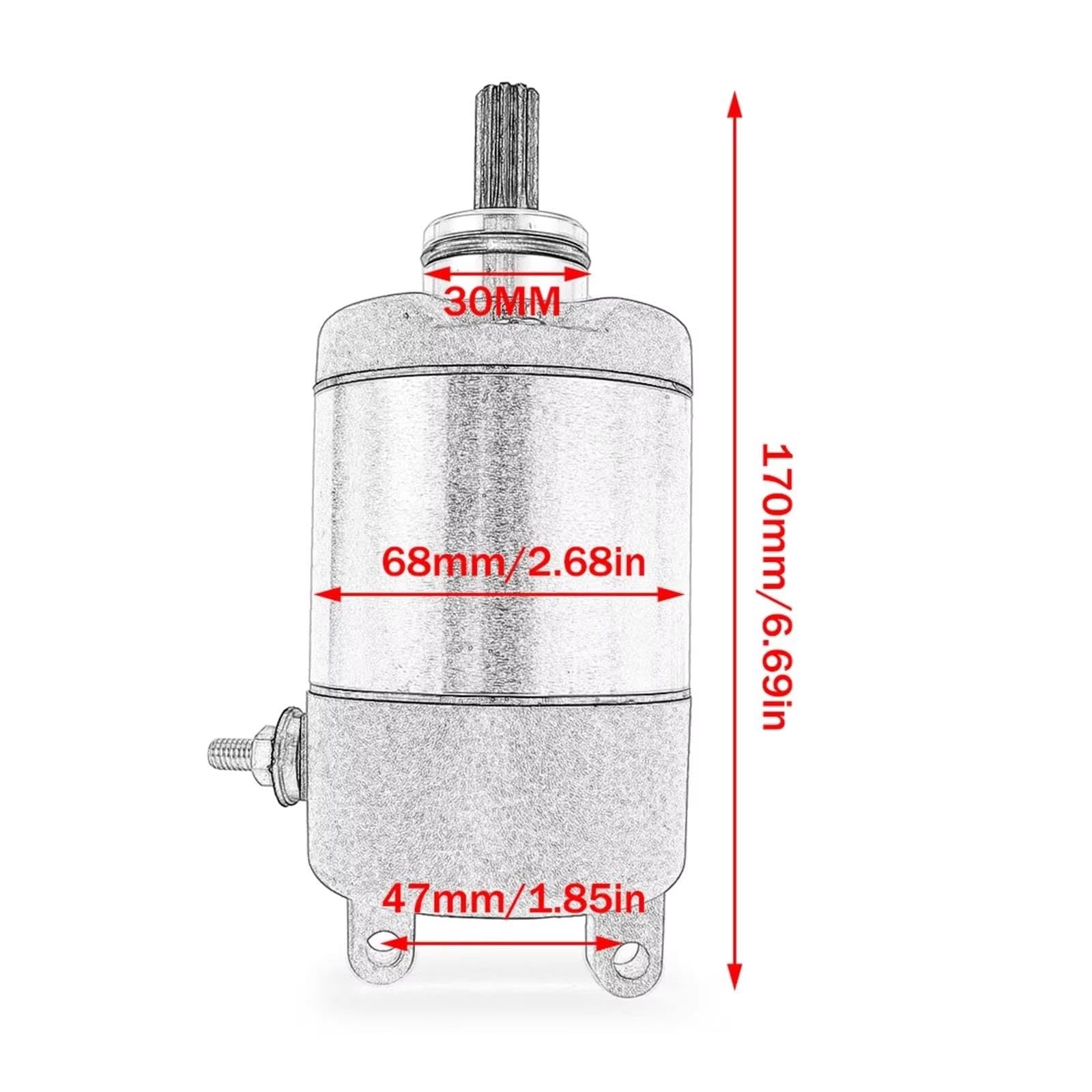 Motorrad-Starter Für NX2502L Für Dominator 250 1990 31200-KBR-008