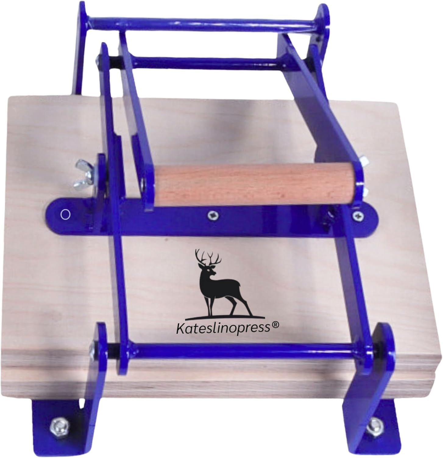 Hand lino Press Machine, Linocut Linoleum Etching Relief Block Printing, Hand Lever Press, P Blue A4