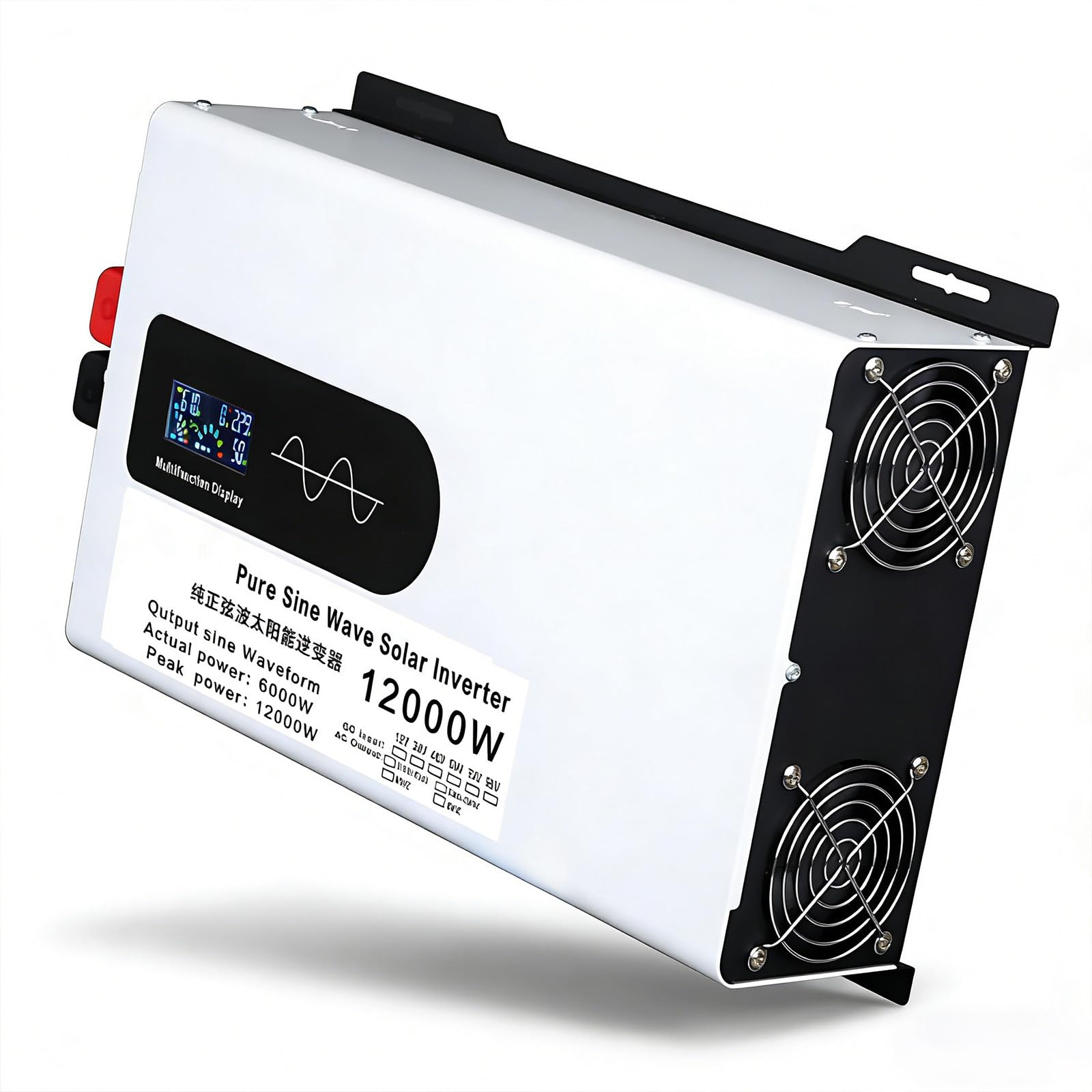 Falownik sinusoidalny, falownik sinusoidalny, 10000 W/12000 W mocy szczytowej, 5000 W/6000 W mocy ciągłej, 24 V/48 V/60 V/72 V/92 V DC na 110 V-240 V AC 12000W-96V