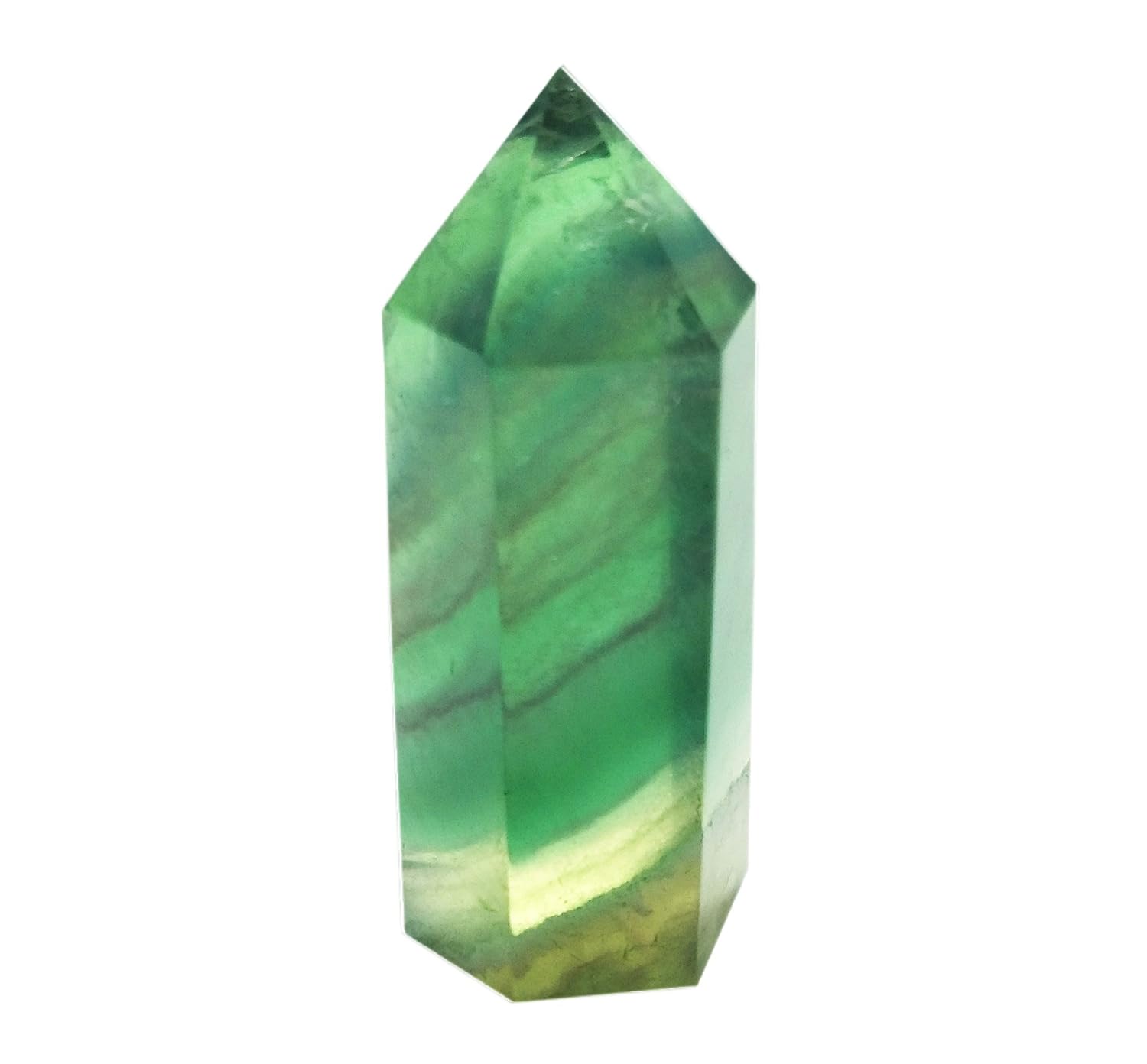 Mina Heal Crystal Wand Points for Meditation & Chakra Work | Faceted crystal wand point for meditation, Reiki, chakra practice, display and gifting.