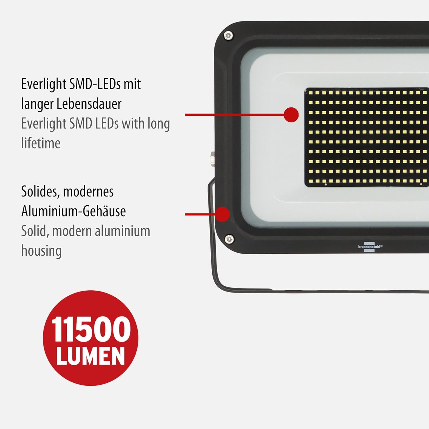 Nuevo 2024 – JARO 14060 LED Foco, 11500 lm, 100 W, IP65