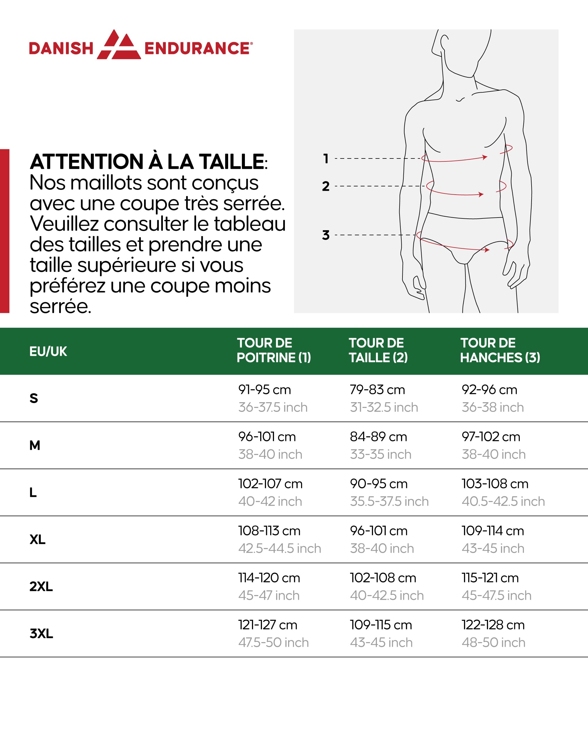 DANISH ENDURANCE Maillot Cyclisme Manches Courtes, Poches Arrières, Respirant & Léger, Vélo Homme