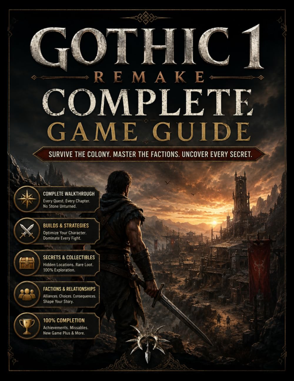 GOTHIC 1 REMAKE COMPLETE GAME GUIDE: Master Character Builds, Combat Tactics, Faction Choices, Hidden Secrets, and 100% Completion