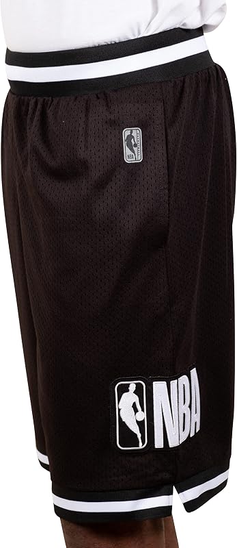Pantalones cortos de baloncesto cromados oficiales de la NBA para hombre