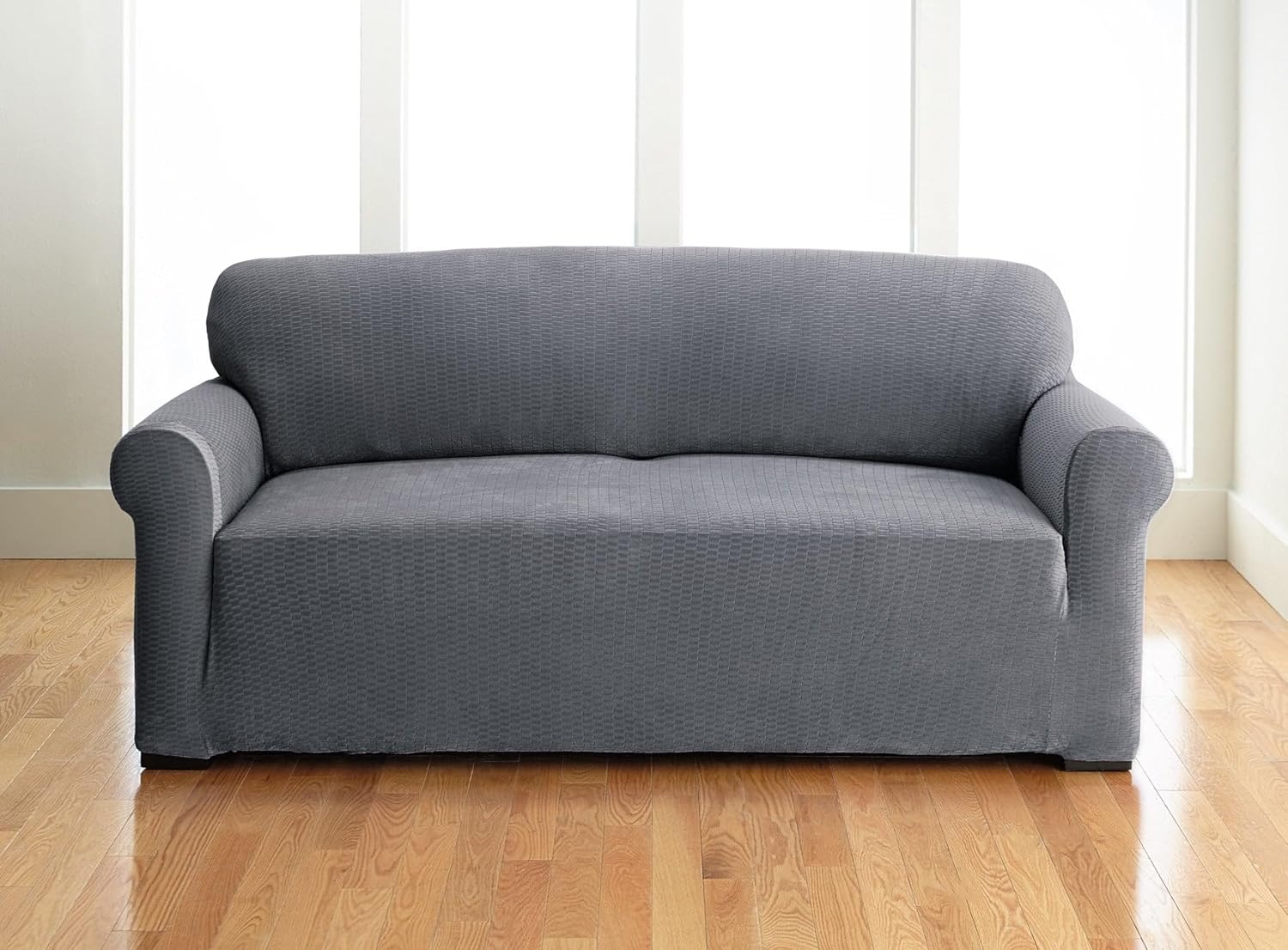 BrylaneHome Brighton Slipcover Loveseat - Stone