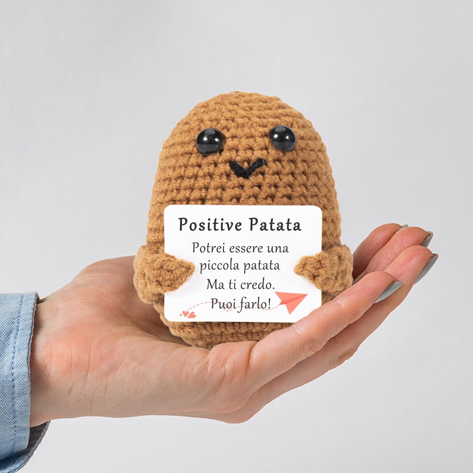 XBOCMY Regali divertenti, patate italiane, idee interessanti, compleanni per uomini, donne, coppie e adolescenti, oggetti per ufficio di colleghi, peluche insoliti, bambole umoristiche di ispirazione