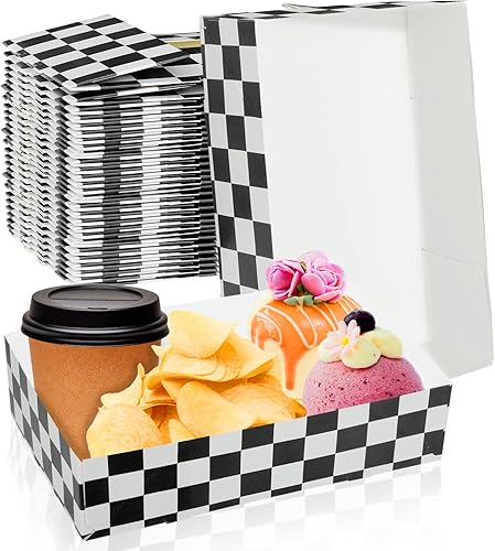 60 unidades de suministros para fiesta de carnaval, 4 cajas de comida de esquina, bandejas de aperitivos de noche de películas, bandejas de papel