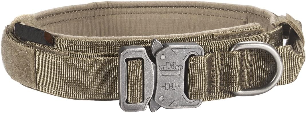 Modified Version Military Tactical Heavy Duty Nylon Dog Collar Adjustable Training Collars with Control Handle Quick Release Metal…