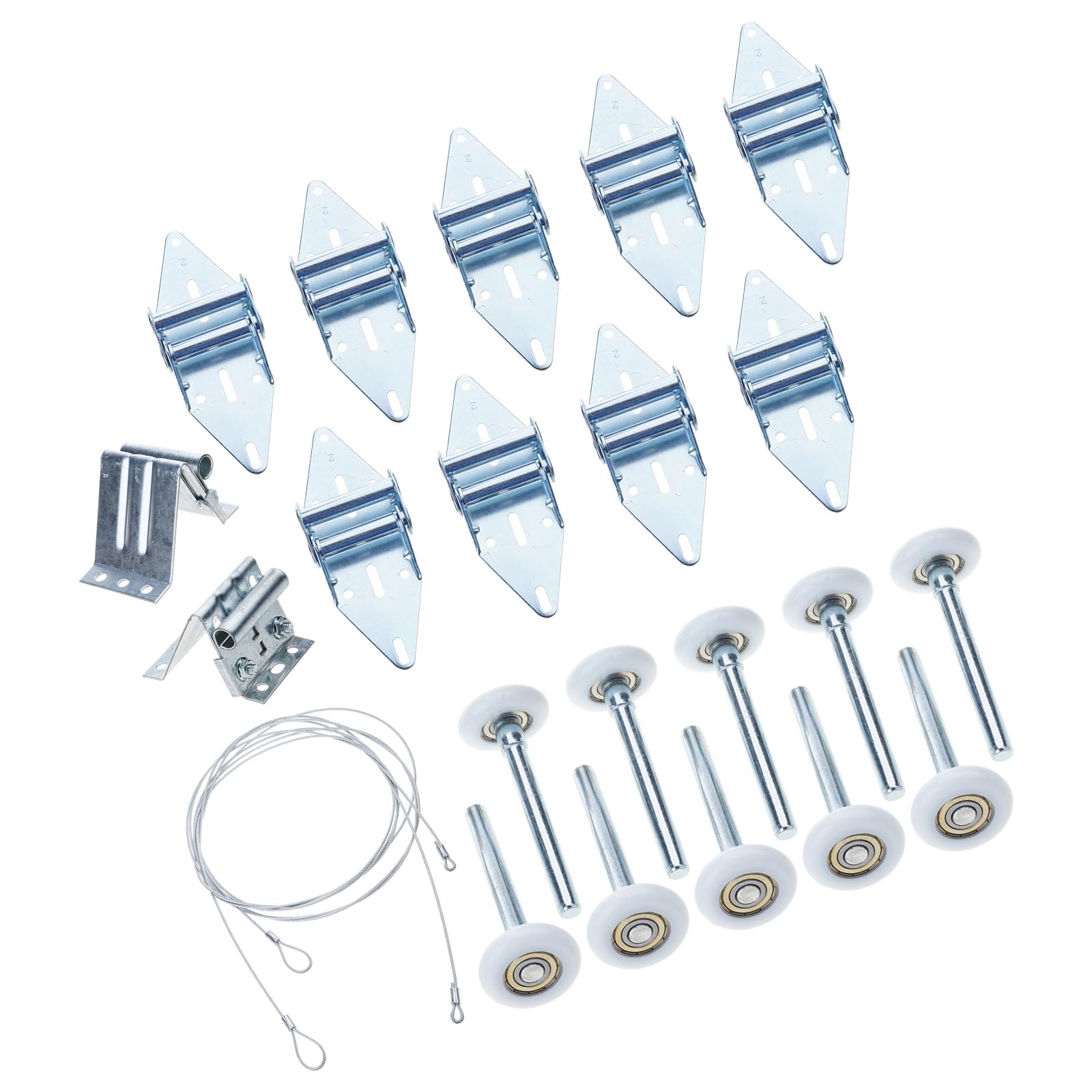 Kaeltsyn Multicolor Complete Garage Door Repair Package With Metal Alloy Hinges And Rust Accessories For Longevity Door Repair Hardware Set