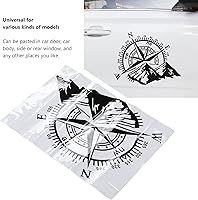 Vista 2 de Adhesivo de brújula de montaña – Calcomanía impermeable de brújula de automóvil para automóvil, camión, RV, SUV, calcomanía de brújula de ventana