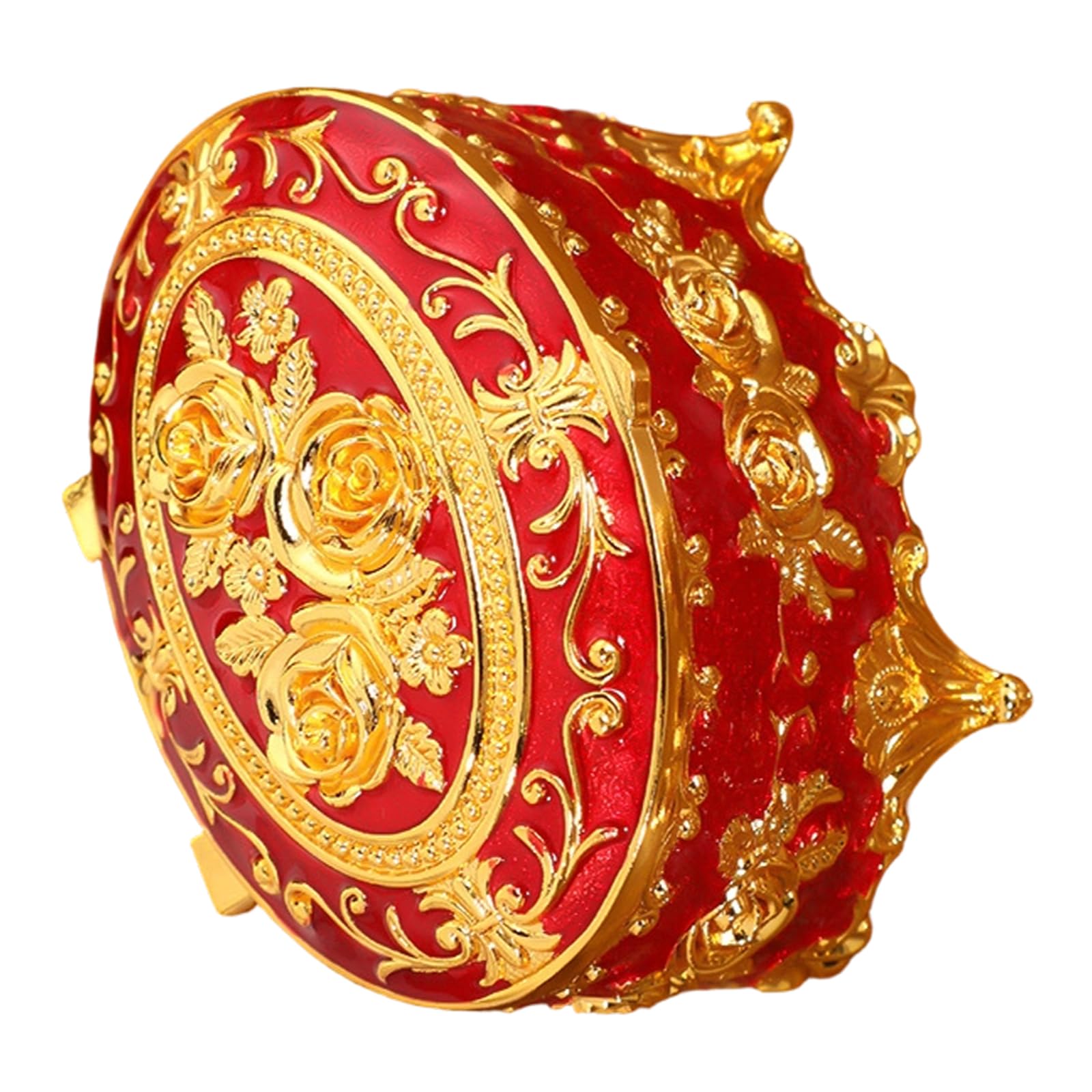 CAZSTYK European Styles Enameled Jewelry Case Sturdy Alloy Construction Suitable for Travel Waterproof Jewelry Storage Solution