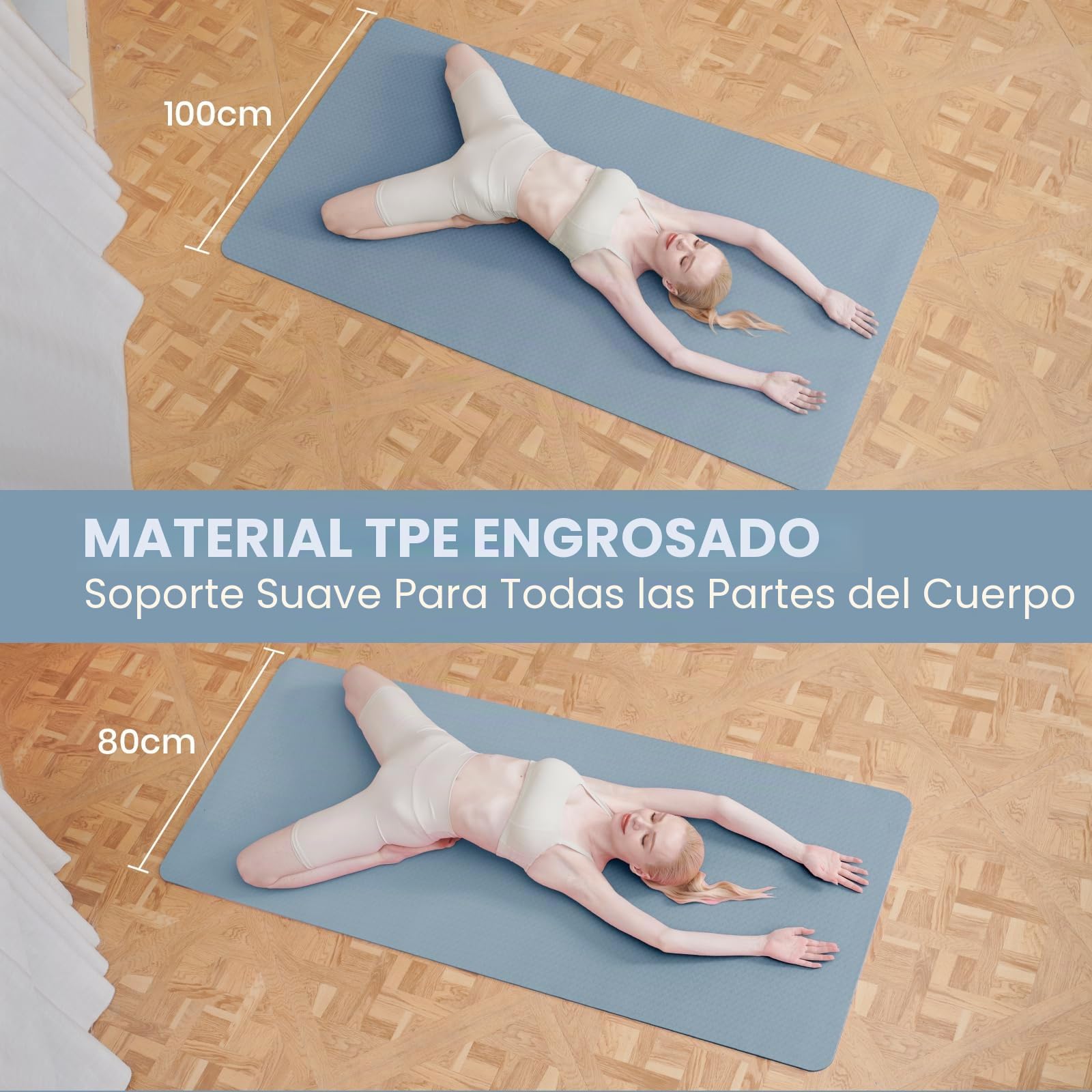 Good Nite Esterilla de Gimnasia Grande y Antideslizante - XXL, TPE para Yoga, Deporte y Pilates