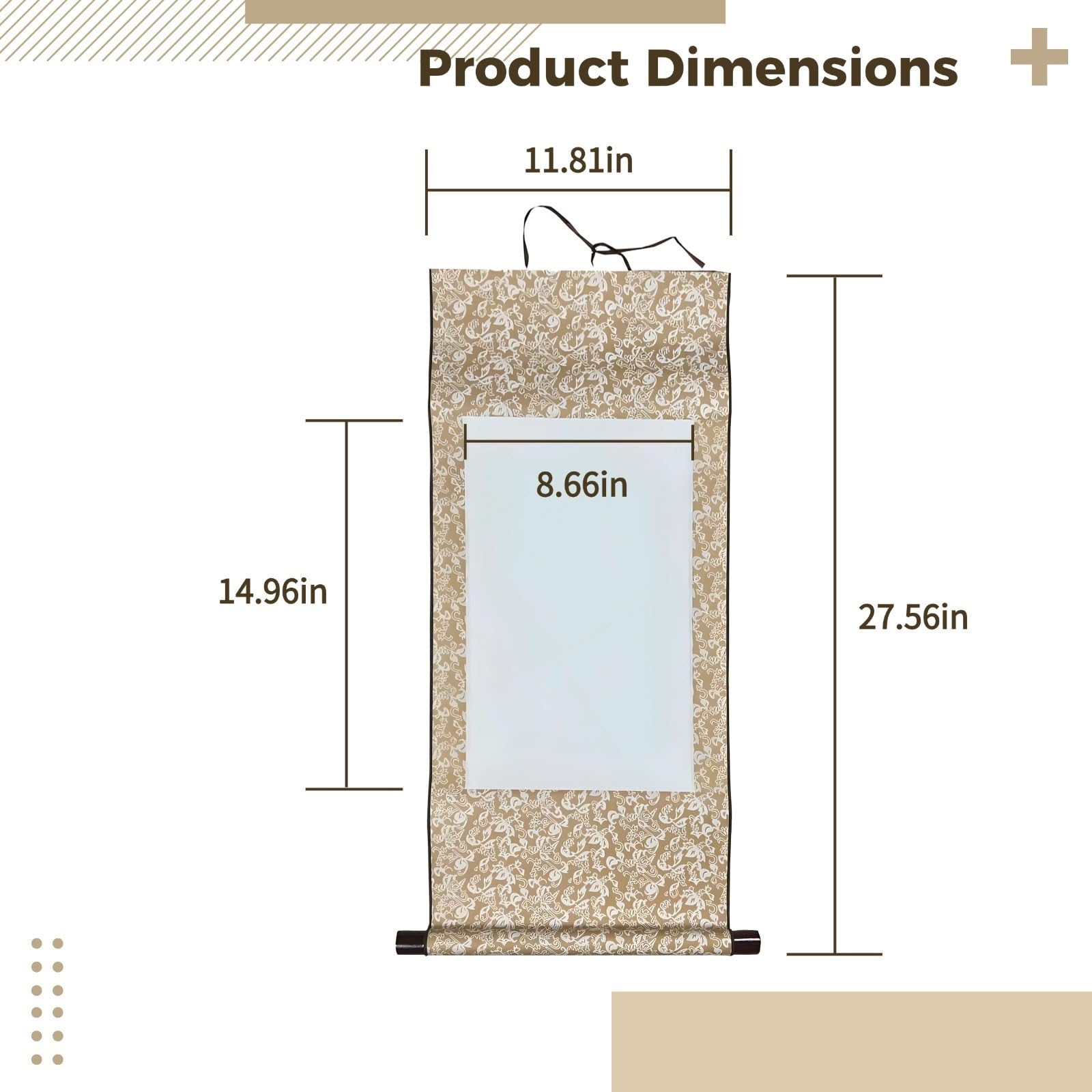 Packool Rollos de papel de arroz en blanco para pintar y escribir, 6 unidades