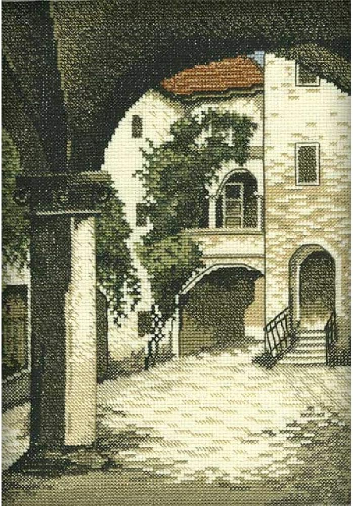 RTO RTR158 Counted Cross Stitch Kit-Courtyard 28 x 19 CM