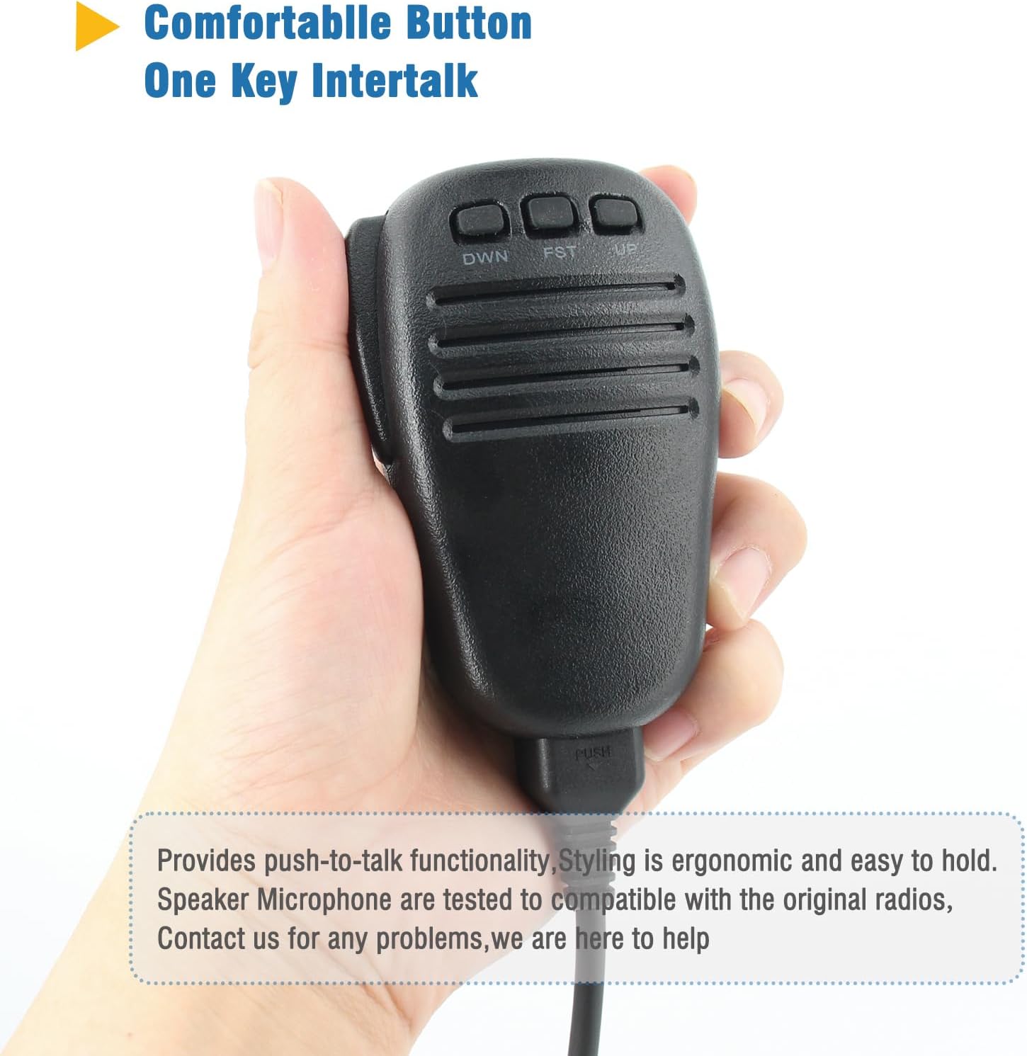 MH-31A8J Replacement Handheld Speaker Mic-Heavy-Duty 8-Pin Microphone Compatible for Yaesu FT-900 FT-991 FT-991A FT-817 FT-817ND FT-818 FT-857 FT-857D FT-891 FT-897 FT-897DM FT-450 Radios