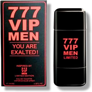777 VIP MEN YOU ARE EXALTED! EAU DE TOILETTE 3.4 FL. OZ. Oriental Woody fragrance for men.