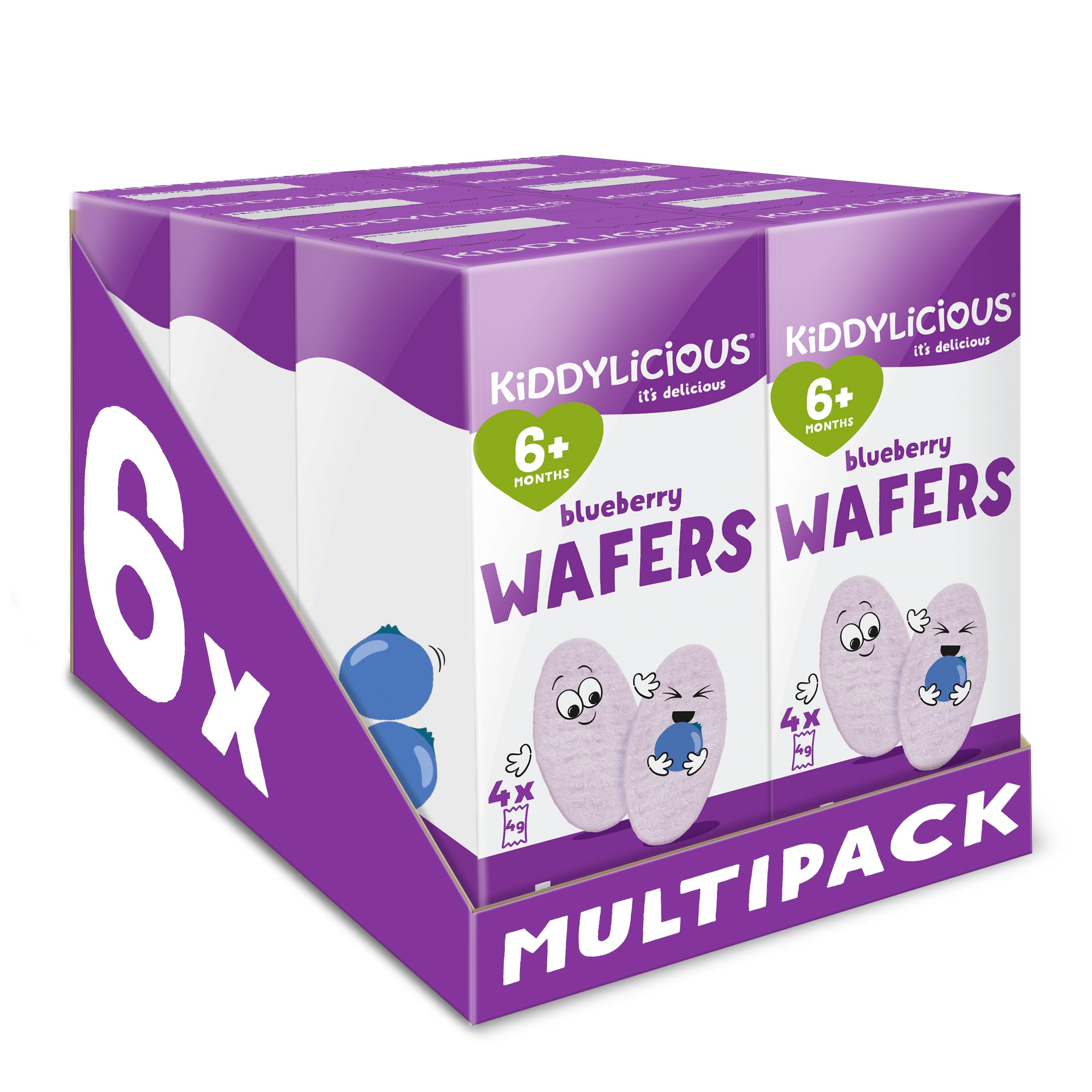 Kiddylicious Banana Mini Wafers - Gluten and Dairy Free Kids Snack - Suitable for 6+ Months - 6 x 4 Twin Packs — view 7