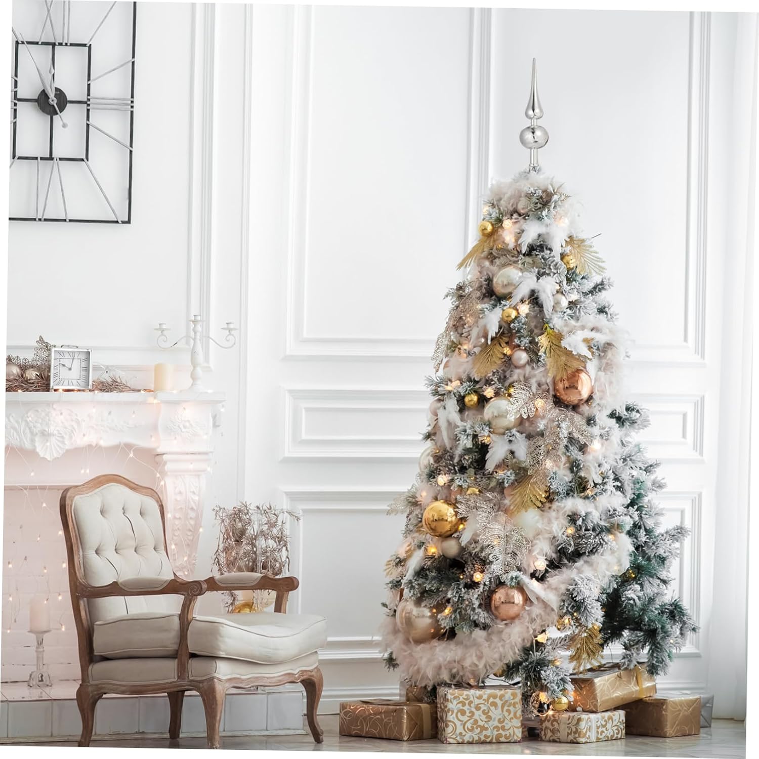 3pcs Festive Christmas Tree Topper Sequins Creative Star Decoration Xmas Trees for Holiday