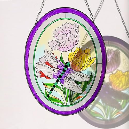 Vista 18 de Monarca - Mariposa para colgar en la ventana, decoración de mariposa, regalo para mujeres, atrapasoles de vitral, decoración de ventana, colgante al