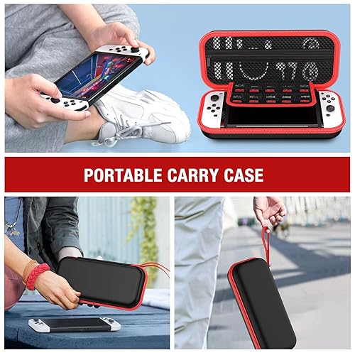 Miniatura 7 de Switch Carrying Case Compatible with Nintendo Switch and New Switch OLED Console, Switch Case Protective Hard Shell Portable Switch Travel Case,