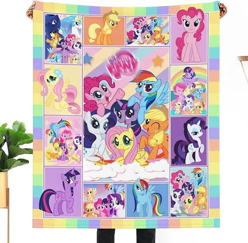 Manta de dibujos animados, manta ligera de felpa, manta de franela cálida, manta súper suave para niños y adultos, F 50 x 40 pulgadas